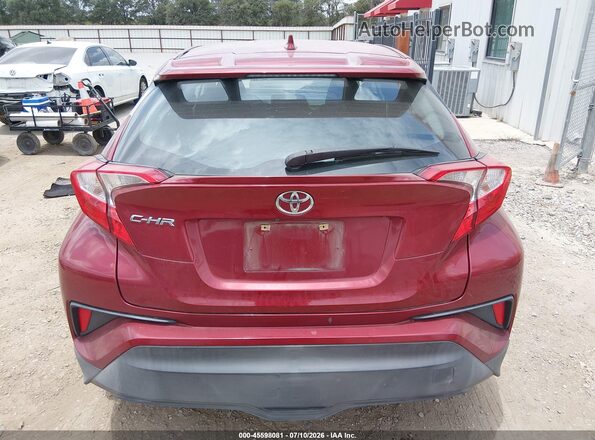NMTKHMBX2JR013249 2018 TOYOTA C-HR Maroon 