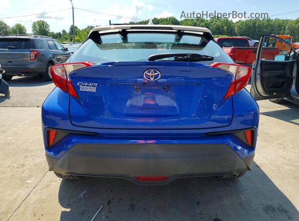 NMTKHMBX2JR025336 2018 TOYOTA C-HR Blue Вид ззаду