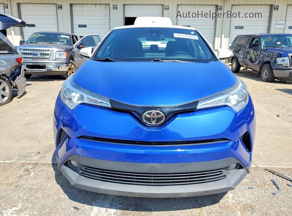 NMTKHMBX2JR025336 2018 TOYOTA C-HR Blue Вид спереду