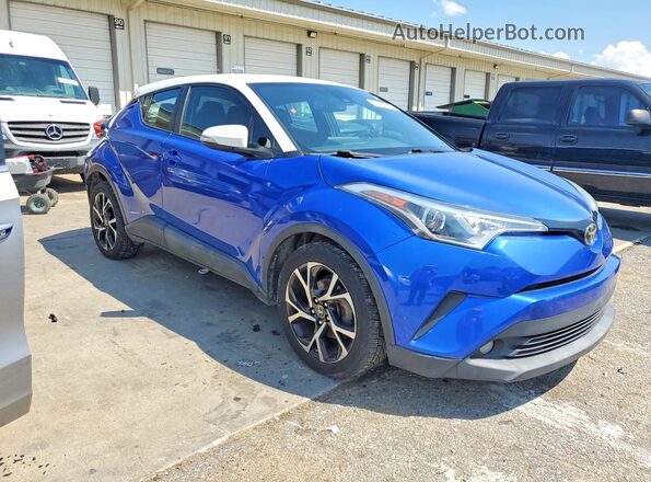 NMTKHMBX2JR025336 2018 TOYOTA C-HR Blue Передня права чверть