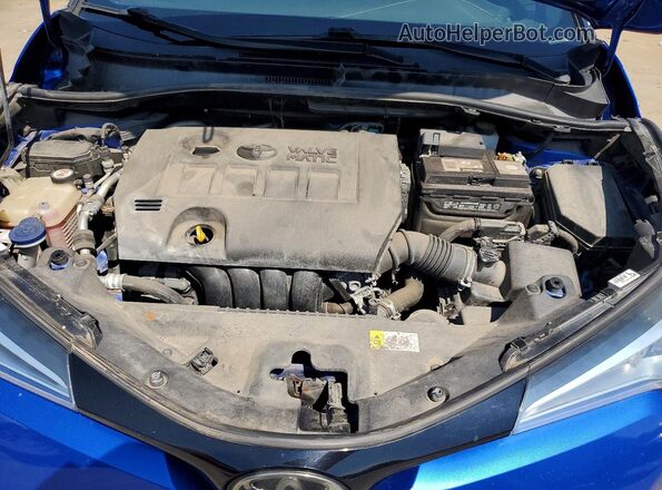 NMTKHMBX2JR025336 2018 TOYOTA C-HR Blue Вид підкапотного простору