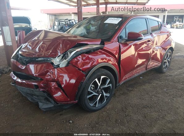 NMTKHMBX2JR028639 2018 TOYOTA C-HR Red Front left
