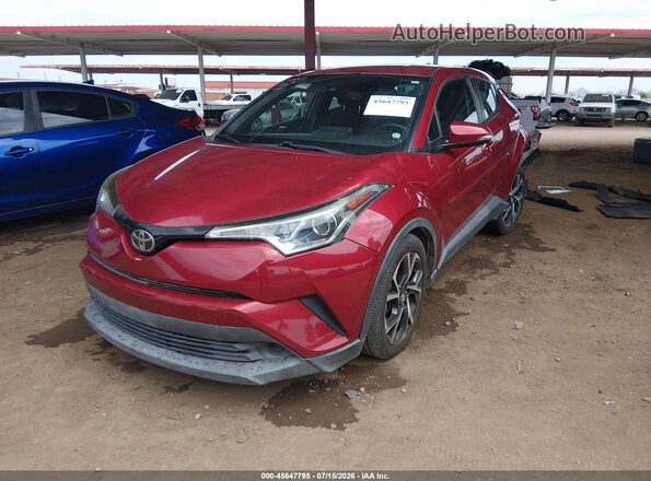 NMTKHMBX3JR046597 2018 TOYOTA C-HR Red წინა მარცხენა ხედი სამი მეოთხედიდან