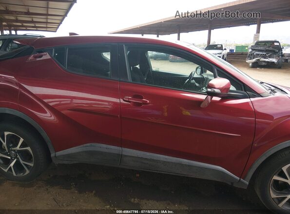 NMTKHMBX3JR046597 2018 TOYOTA C-HR Red უკანა სალონის ხედი
