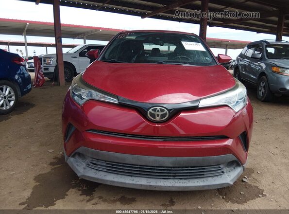 NMTKHMBX3JR046597 2018 TOYOTA C-HR Red ხელსაწყოთა პანელის ხედი
