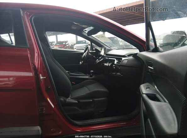 NMTKHMBX3JR046597 2018 TOYOTA C-HR Red წინა სალონის ხედი