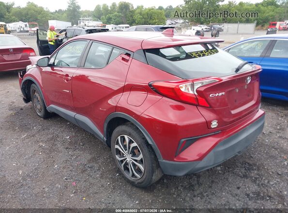 NMTKHMBX3KR092092 2019 TOYOTA C-HR Red Задня ліва чверть