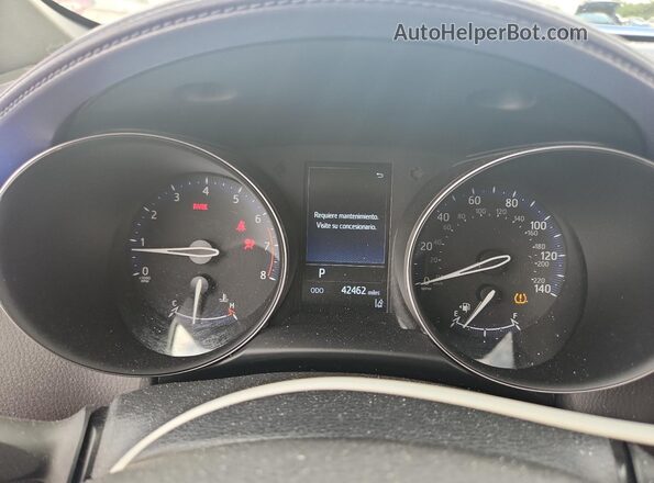 NMTKHMBX3MR119729 2021 TOYOTA C-HR Blue Вид щитка приладів