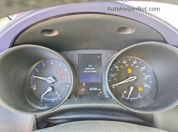 NMTKHMBX3MR131380 2021 TOYOTA C-HR Red Instrument cluster view