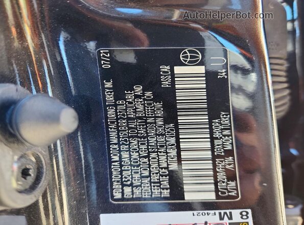 NMTKHMBX3MR132514 2021 TOYOTA C-HR Black Widok komory silnika