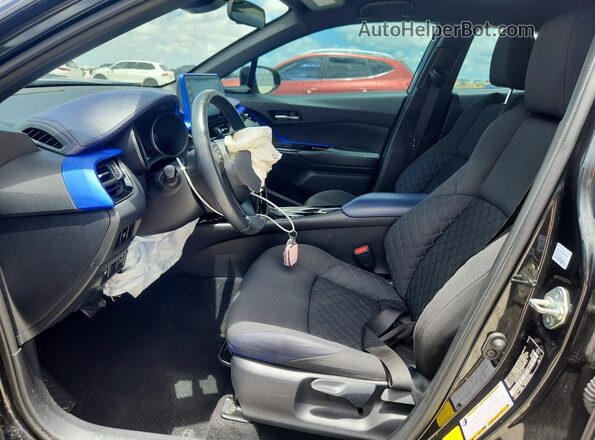 NMTKHMBX3NR147645 2022 TOYOTA C-HR Black Вид салону спереду