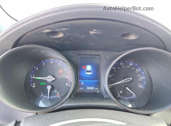 NMTKHMBX4JR027671 2018 TOYOTA C-HR White Սարքավորումների վահանակի տեսք