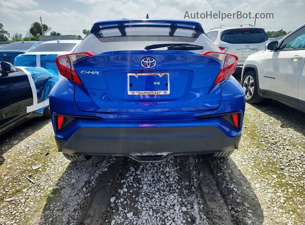 NMTKHMBX4JR040808 2018 TOYOTA C-HR Blue Вид ззаду