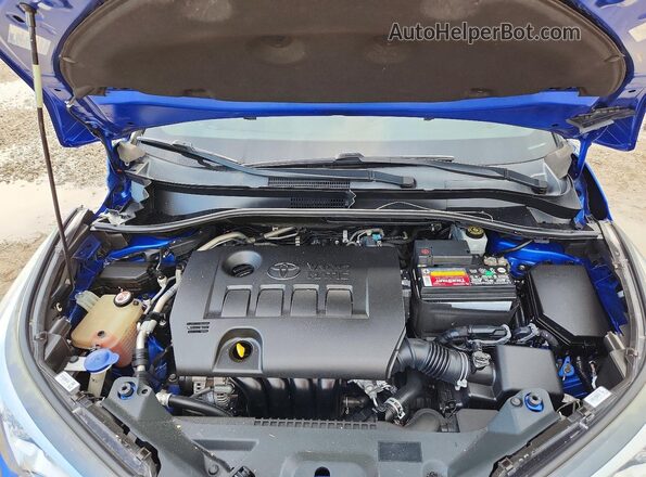 NMTKHMBX4JR040808 2018 TOYOTA C-HR Blue Вид задньої частини салону