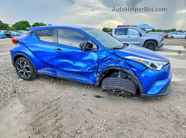 NMTKHMBX4JR040808 2018 TOYOTA C-HR Blue Передня права чверть