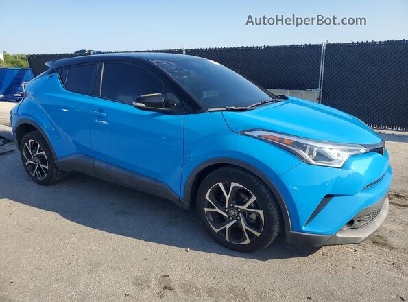 NMTKHMBX4KR073261 2019 TOYOTA C-HR Blue Front right