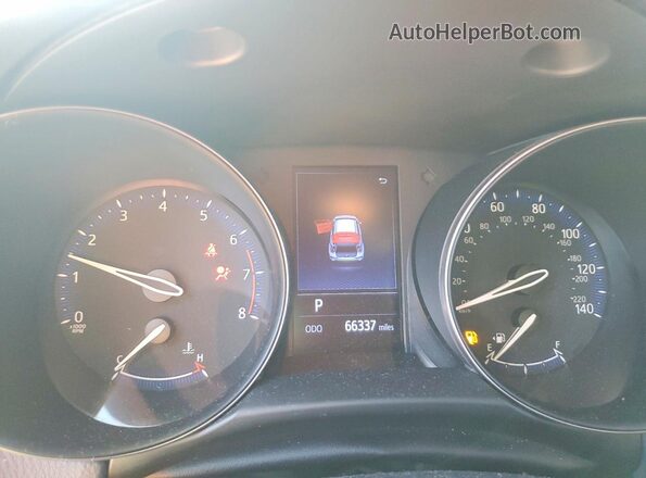 NMTKHMBX4KR073261 2019 TOYOTA C-HR Blue Instrument cluster view