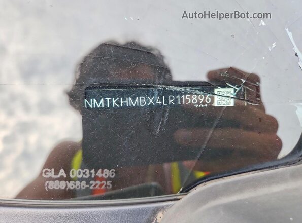 NMTKHMBX4LR115896 2020 TOYOTA C-HR White ძრავის განყოფილების ხედი