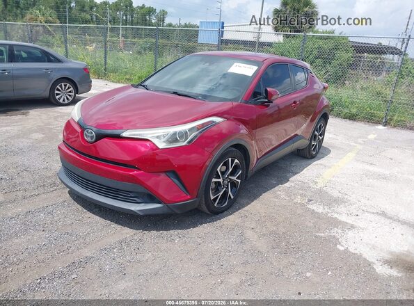 NMTKHMBX5JR013259 2018 TOYOTA C-HR Red Front left