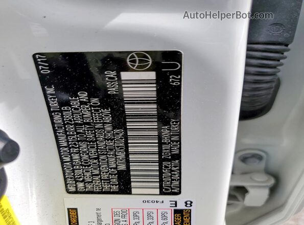 NMTKHMBX5JR029428 2018 TOYOTA C-HR White Панорамний вид салону 360°
