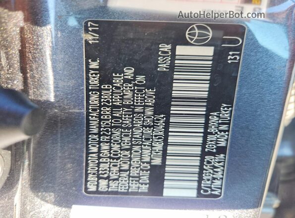 NMTKHMBX5JR046424 2018 TOYOTA C-HR Gray Vista de la etiqueta del VIN