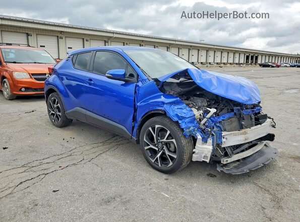 NMTKHMBX6JR057187 2018 TOYOTA C-HR Blue Delantero derecho
