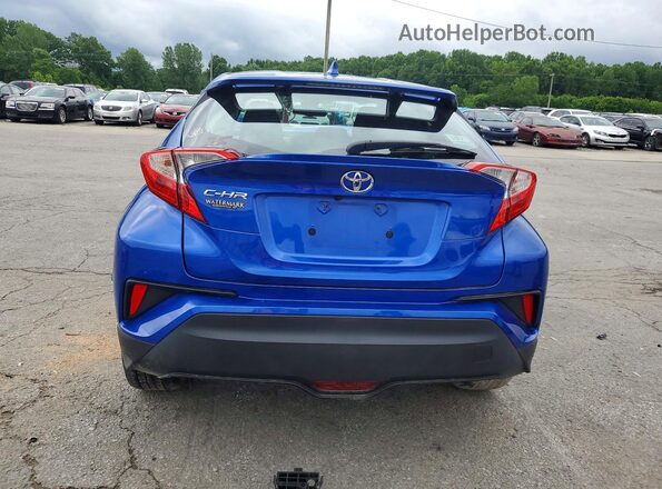 NMTKHMBX6JR057187 2018 TOYOTA C-HR Blue Vista trasera