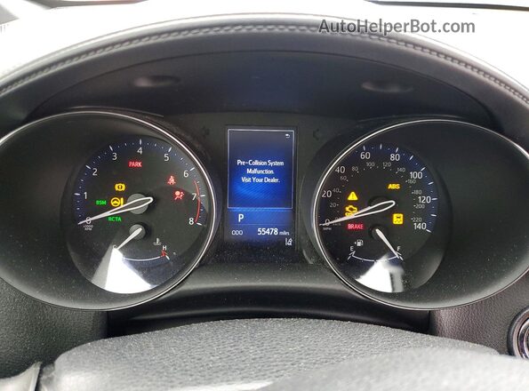 NMTKHMBX6JR057187 2018 TOYOTA C-HR Blue Vista del cuadro de instrumentos