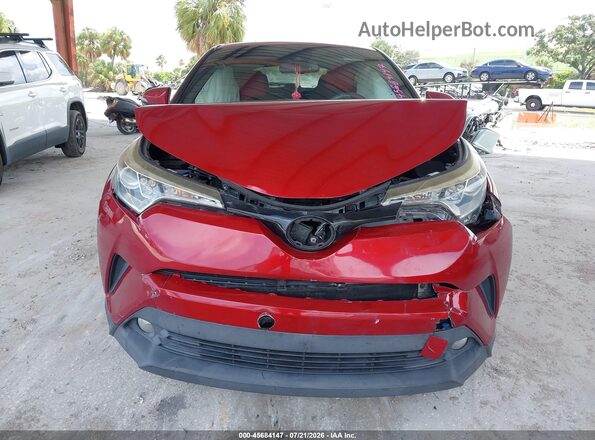 NMTKHMBX7JR004269 2018 TOYOTA C-HR Red Սարքավորումների վահանակի տեսք