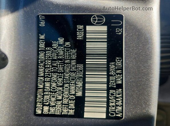 NMTKHMBX7JR023680 2018 TOYOTA C-HR Silver Սալոնի 360 աստիճան տեսք