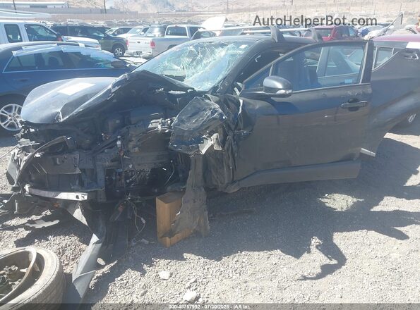 NMTKHMBX7JR039748 2018 TOYOTA C-HR Black Առջևի ձախ երեք քառորդ տեսարան