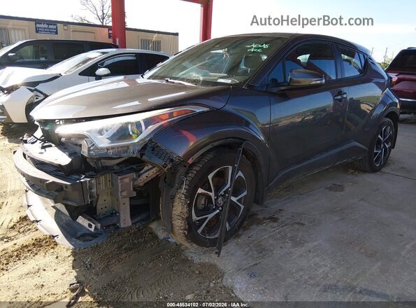 NMTKHMBX7JR063046 2018 TOYOTA C-HR Gray Առջևի ձախ երեք քառորդ տեսարան