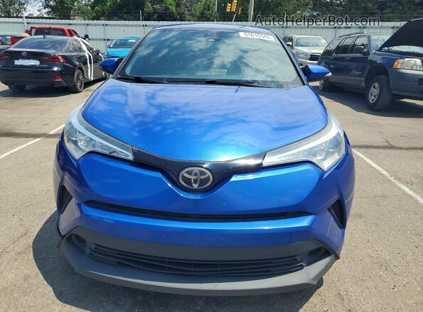 NMTKHMBX8JR006726 2018 TOYOTA C-HR Blue Դիմացի տեսք