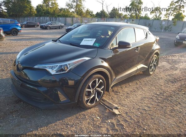 NMTKHMBX8JR047342 2018 TOYOTA C-HR Black წინა მარცხენა ხედი სამი მეოთხედიდან