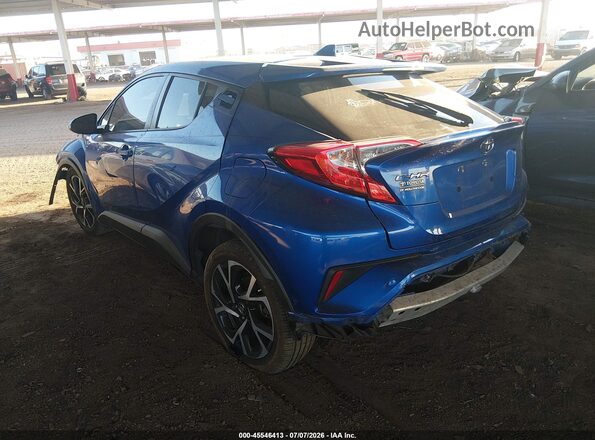 NMTKHMBX8JR049155 2018 TOYOTA C-HR Синий Задняя левая четверть