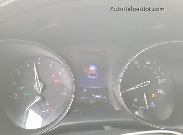 NMTKHMBX8KR092380 2019 TOYOTA C-HR White ხელსაწყოთა პანელის ხედი