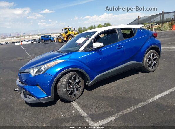 NMTKHMBX8KR094386 2019 TOYOTA C-HR Blue Передня ліва чверть