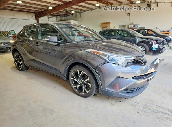 NMTKHMBX8KR099345 2019 TOYOTA C-HR Серый Передняя правая четверть