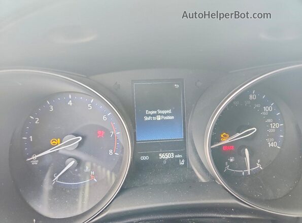 NMTKHMBX8MR123887 2021 TOYOTA C-HR Синий Вид щитка приборов