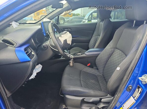 NMTKHMBX8MR123887 2021 TOYOTA C-HR Синий Вид салона спереди