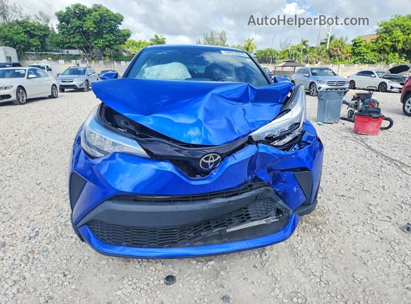 NMTKHMBX8MR123887 2021 TOYOTA C-HR Синий Вид спереди