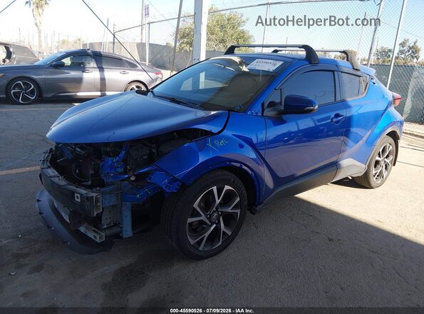 NMTKHMBX9JR021297 2018 TOYOTA C-HR Blue Przód lewy