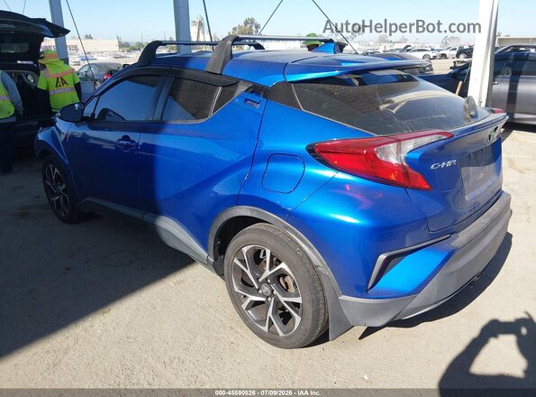 NMTKHMBX9JR021297 2018 TOYOTA C-HR Blue Tył lewy