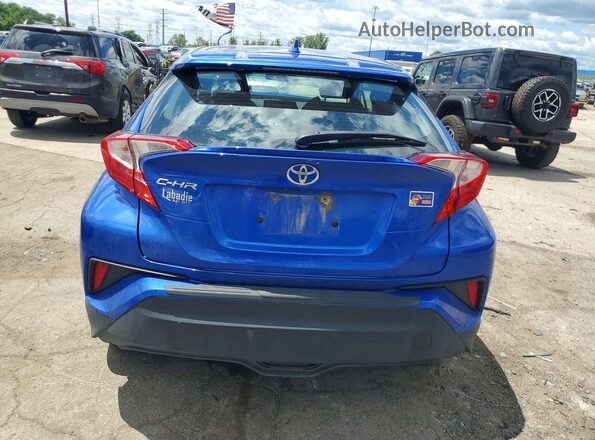 NMTKHMBX9JR048015 2018 TOYOTA C-HR Blue უკანა ხედი