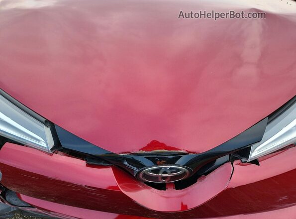 NMTKHMBX9JR060486 2018 TOYOTA C-HR Красный Вид задней части салона
