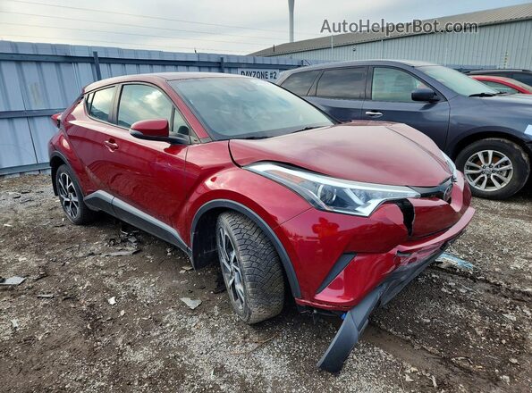 NMTKHMBX9JR060486 2018 TOYOTA C-HR Красный Передняя правая четверть