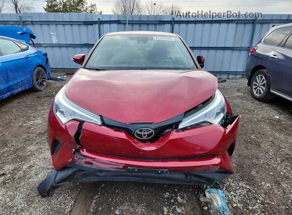 NMTKHMBX9JR060486 2018 TOYOTA C-HR Красный Вид спереди
