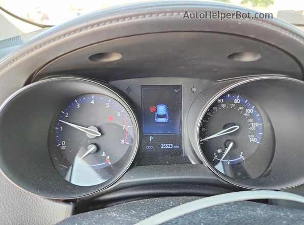 NMTKHMBX9LR106823 2020 TOYOTA C-HR Silver Instrument cluster view