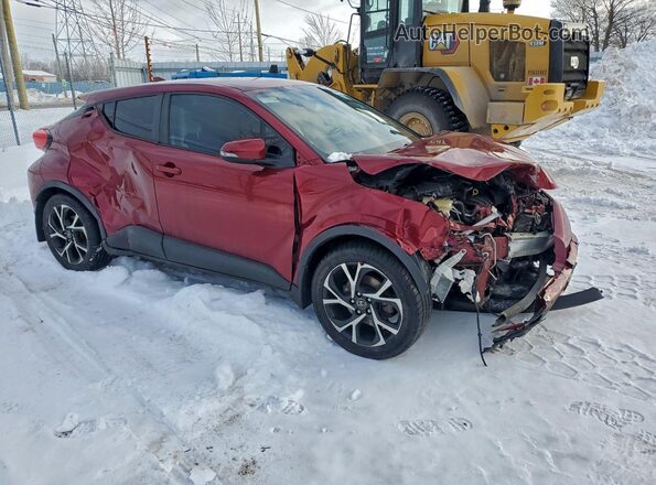 NMTKHMBXXJR059654 2018 TOYOTA C-HR Красный Передняя правая четверть