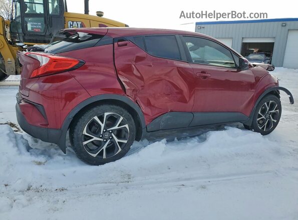 NMTKHMBXXJR059654 2018 TOYOTA C-HR Красный Задняя правая четверть